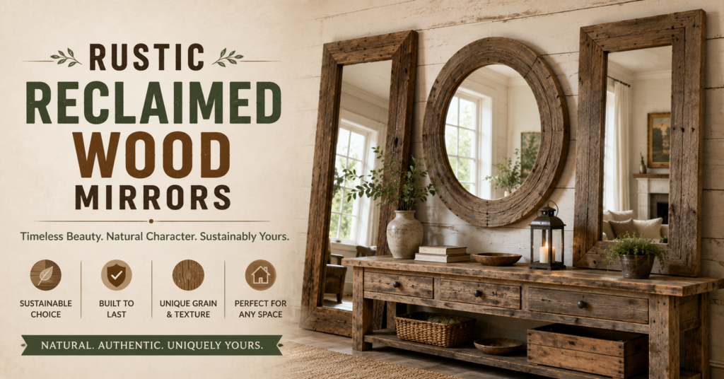 Wooden Frame Mirror
