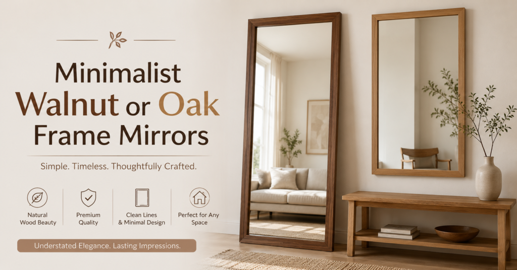 Wooden Frame Mirror