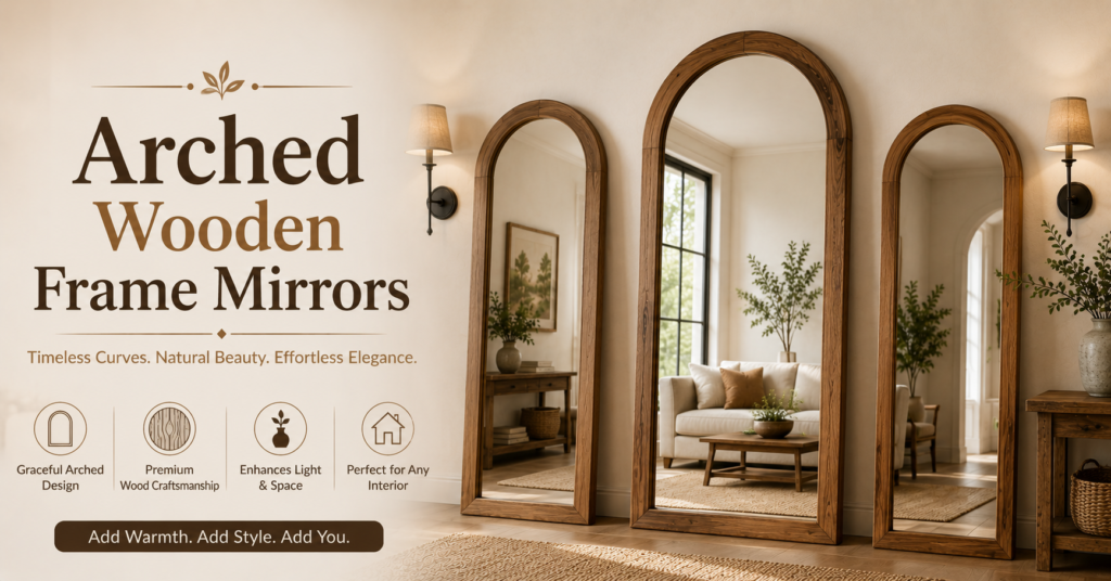 Wooden Frame Mirror
