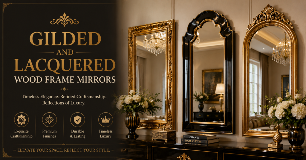 Wooden Frame Mirror