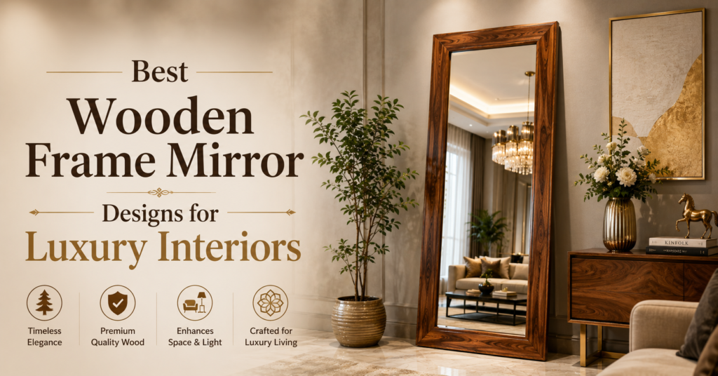 Wooden Frame Mirror