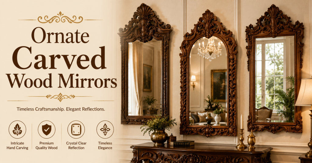 Wooden Frame Mirror